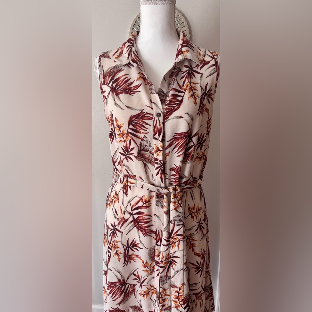 PerSeption Concept Leaf Print Dress
